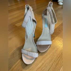 Betsey Johnson Beaded Strappy Heels